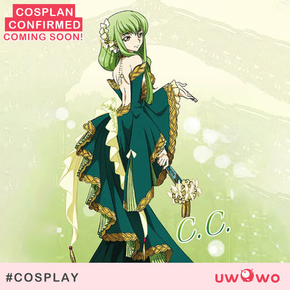 【Special Discount】S-3XL INSTOCK Uwowo Code Geass: C.C. CC Court Style Gown Cosplay Costume