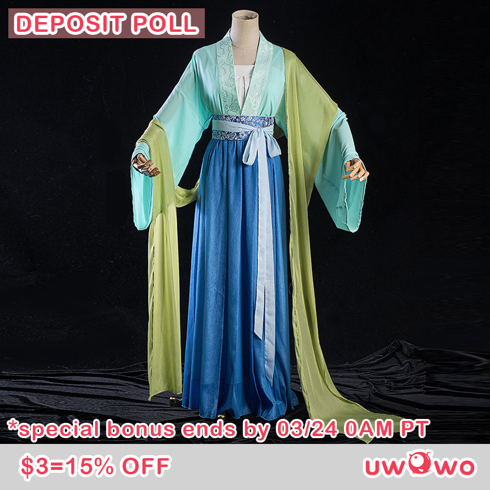 Uwowo Deposit Poll - Anime The Apothecary Diaries Maomao Green Hanfu Style Hunt Cosplay Costume