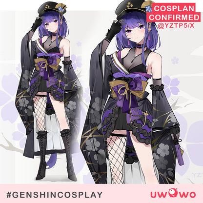 [Last Batch] 【In Stock】Uwowo Genshin Impact Fanart Raiden Shogun Taisho Kimono Cosplay Costume