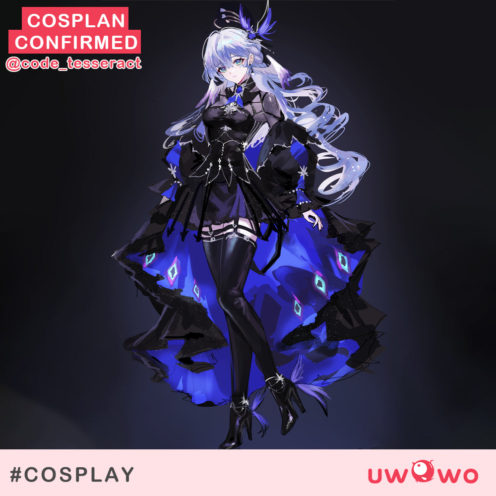 【Confirmed】Uwowo Game Honkai Star Rail Robin Black Dress Cosplay Costume