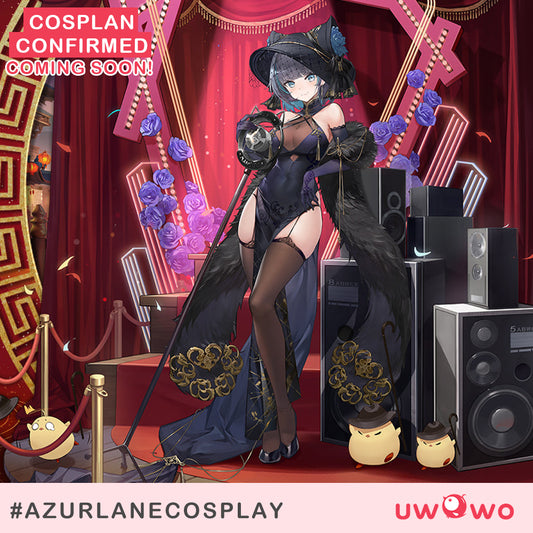【Confirmed】Uwowo Azur Lane Cheshire Cait Sith Crooner Gown Cosplay Costume