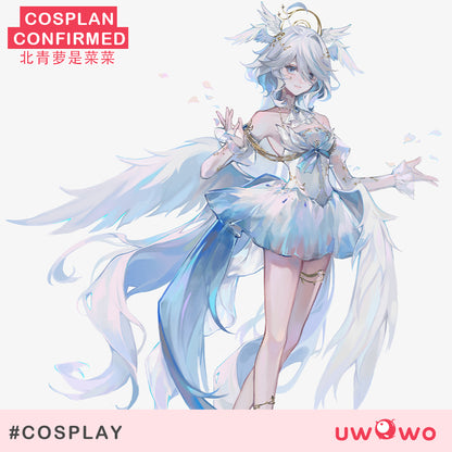 S-3XL INSTOCK-Uwowo Genshin Impact Fanart Furina 'Sacred Angel' Cosplay Costume