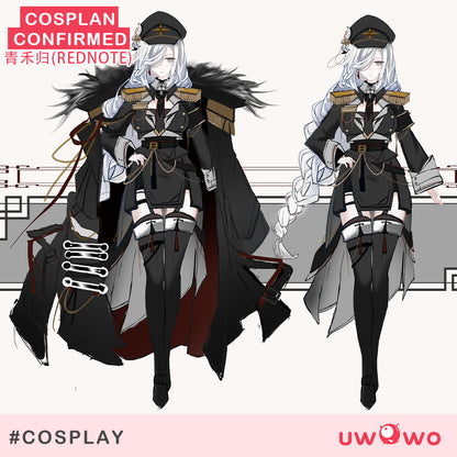 Uwowo Genshin Impact Fanart Shenhe Military Uniform Cosplay Costume S-3XL