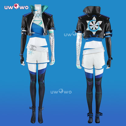Uwowo Collab Series: Game Cosplay Women Suit Blue And Black Costume