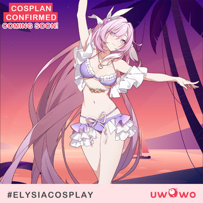 Uwowo Game Honkai Impact 3: Elysia Summer Swimsuit Cosplay Costumes