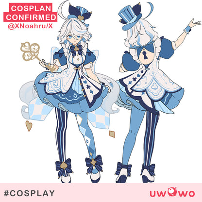 【Clearance Sale】[Last batch] S-3XL Uwowo Genshin Impact Fanart Furina Wonderland Cosplay Costume