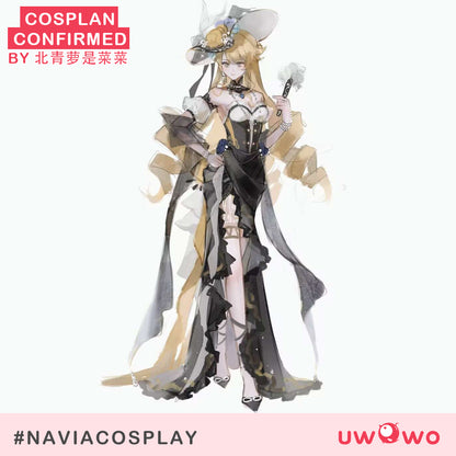 [Last Batch] INSTOCK-Uwowo Genshin Impact Fanart Navia Gown Dress Cosplay Costume