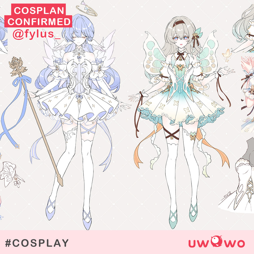 【Confirmed】Uwowo Game Honkai Star Rail Fanart Firefly Fairy Princess Cosplay Costume