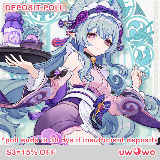 Uwowo Deposit Poll -Genshin Impact Yumemizuki Mizuki Maid Cosplay Costume