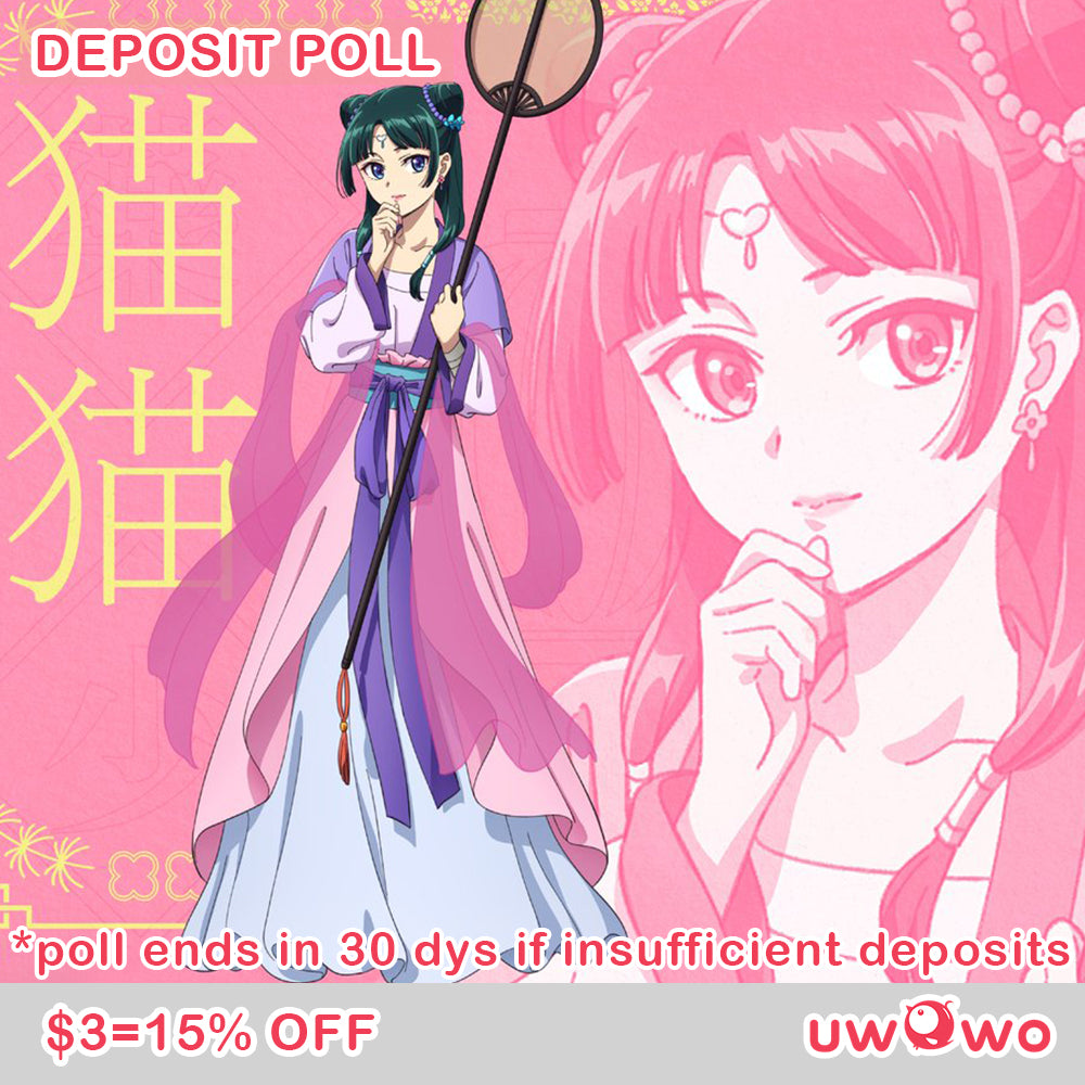 Uwowo Deposit Poll - Anime The Apothecary Diaries Maomao Moon Fairy Cosplay Costume