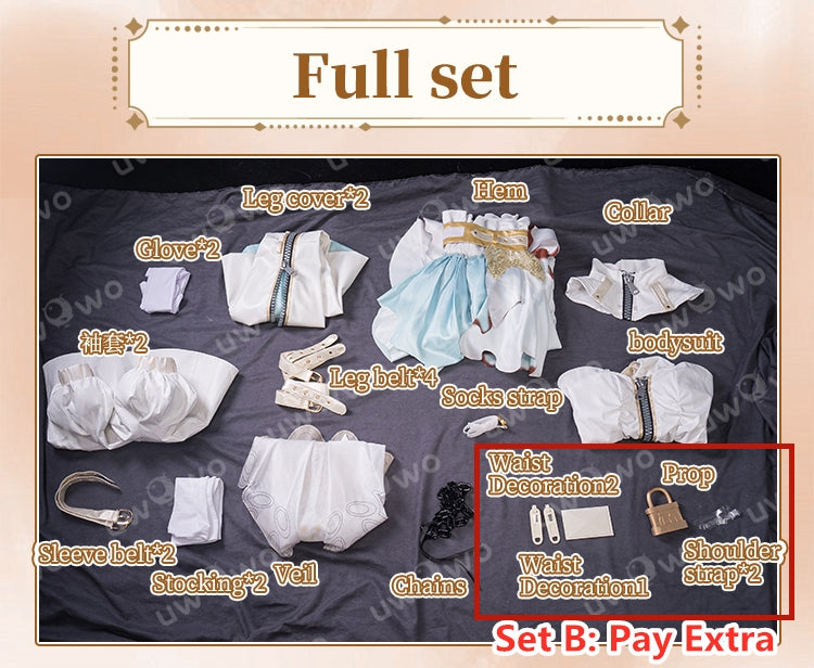 【Pre-sale】Uwowo Game Fate/Grand Order FGO Nero Claudius Bride Stage 2 Cosplay Costume