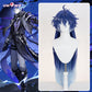 Uwowo Genshin Impact Flins Cosplay Wig Long Blue Hair