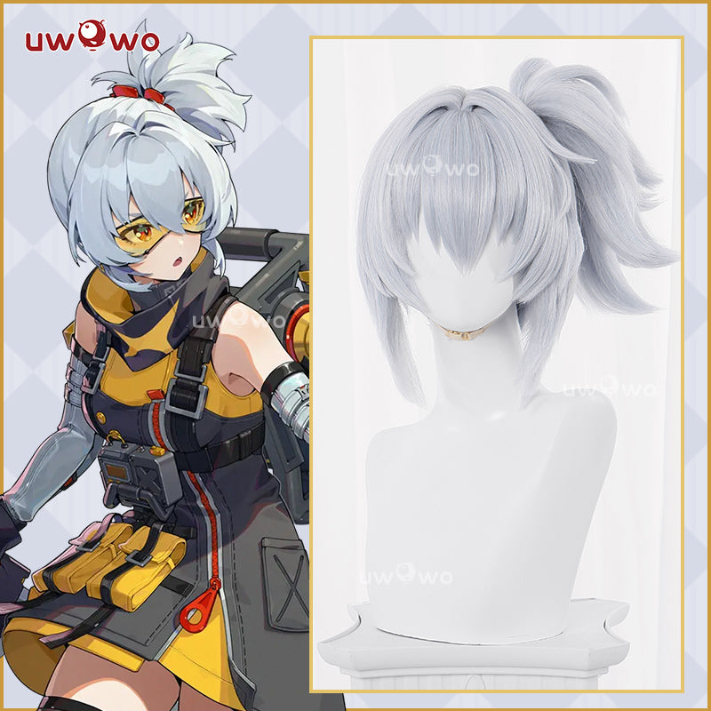 【Pre-sale】Uwowo Game Zenless Zone Zero/ZZZ Soldier 11 Cosplay Wig Middle Silver Hair