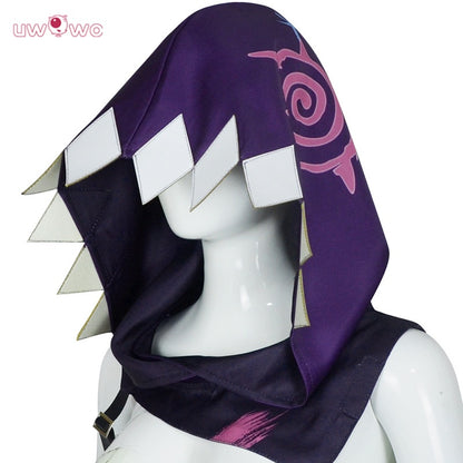 Uwowo Collab Series: LOL Jinx Arcane Shark Hoodie Cloak Cosplay Costume