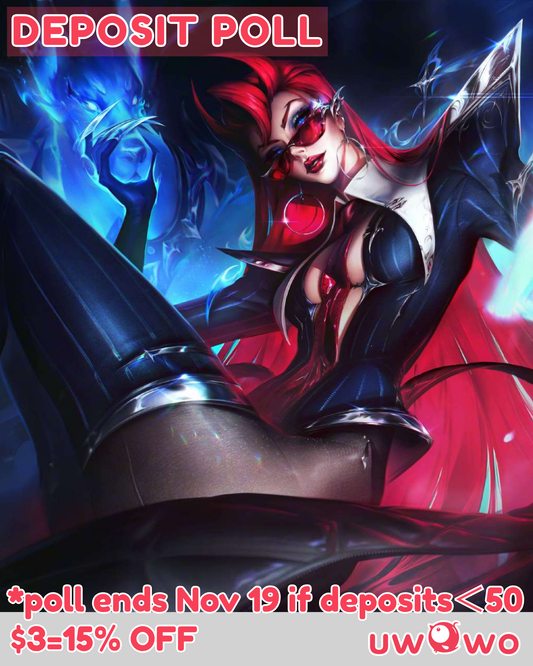 Uwowo Deposit Poll - Evelynn Hitmaker Mythic Variant Cosplay Costume