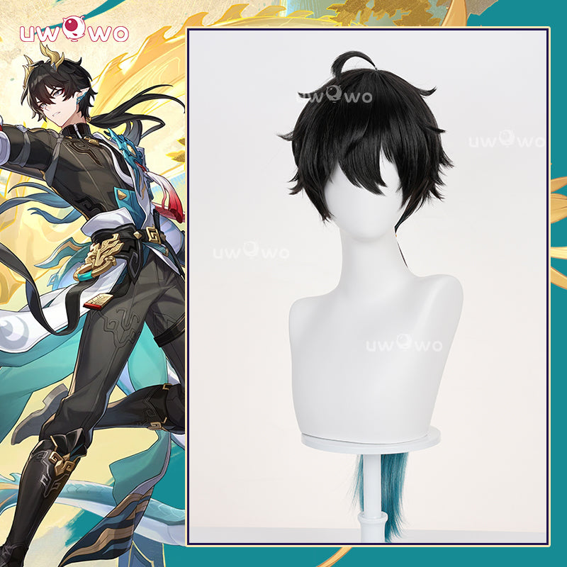 Uwowo Honkai: Star Rail Dan Heng • Permansor Terrae Cosplay Wig Short Black Hair