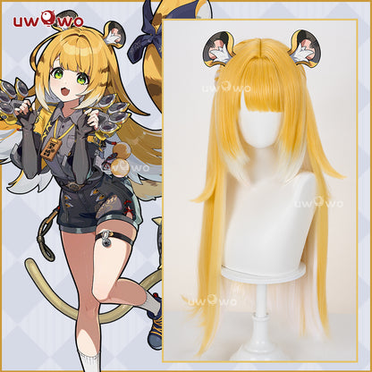 【Pre-sale】UWOWO Game Zenless Zone Zero ZZZ Ju Fufu Cosplay Wig Long Orange Yellow Hair