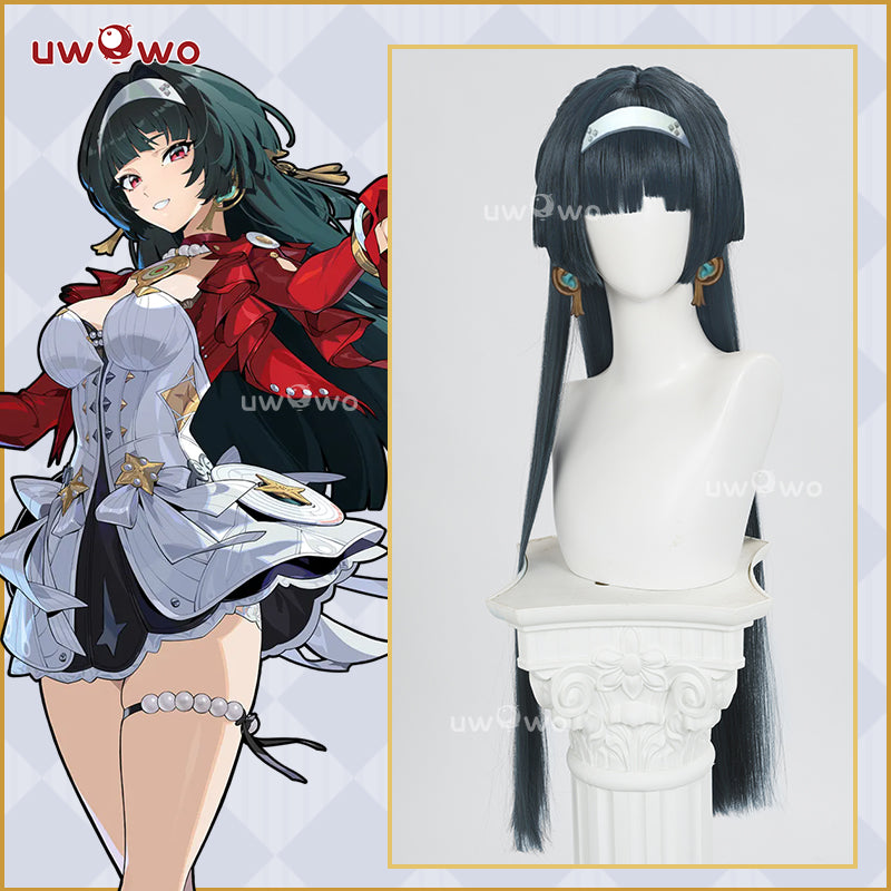 【Pre-sale】Uwowo Game Zenless Zone Zero ZZZ Astra Yao Cosplay Wig Long Dark Green Hair