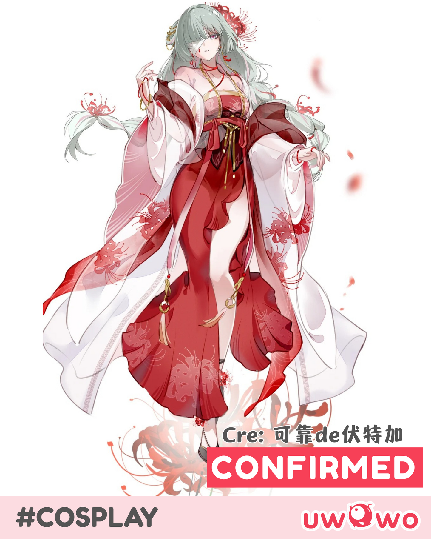 CONFIRMED Uwowo Game Phrolova Chinese Hanfu Style Fanart Wuthering Waves WuWa Cosplay Costume