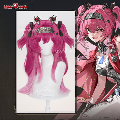 Uwowo Wuthering Waves Lupa Cosplay WIg Long Pink Hair