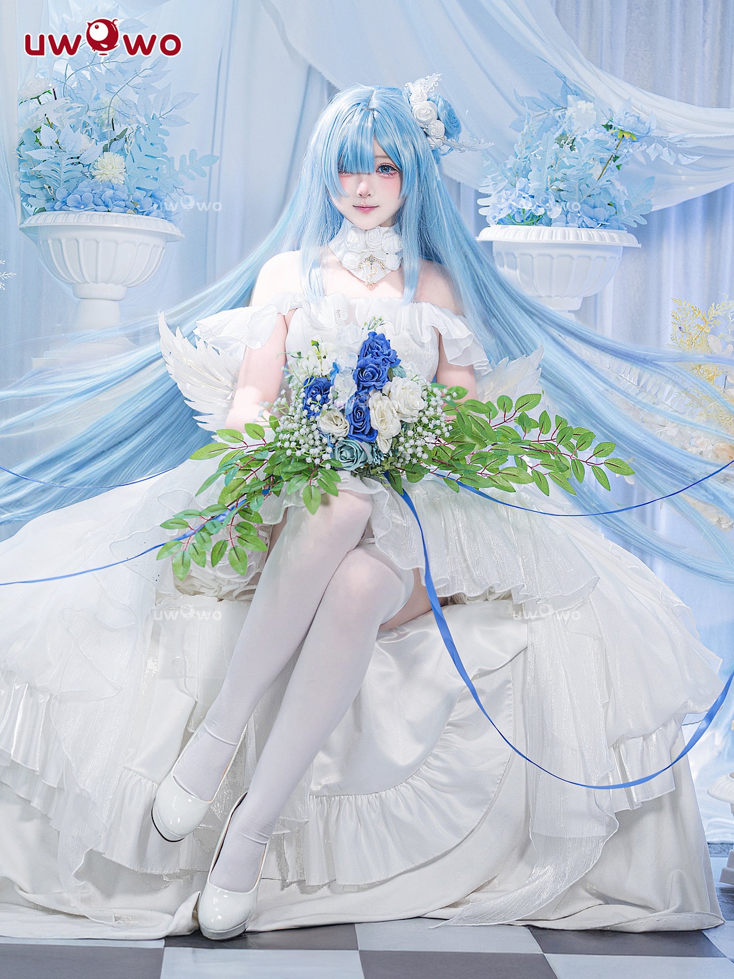 【Pre-sale】Uwowo Azur Lane Janus Oath Wedding Dress Bride Cosplay Costume