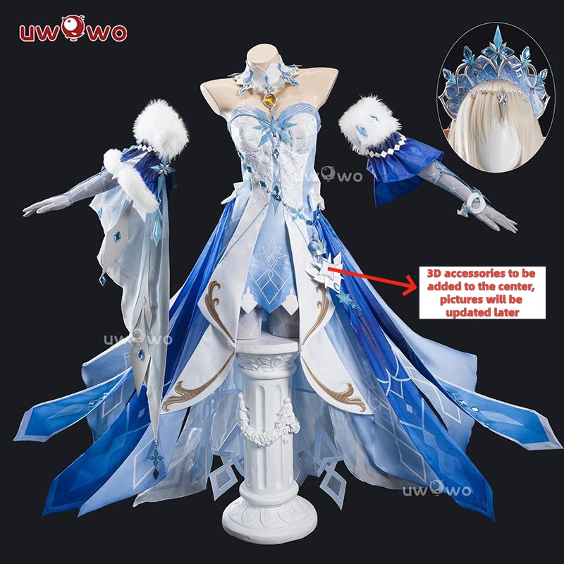 SEP PRESALE Uwowo Genshin Impact Tsaritsa Anastasya Snezhnaya Queen Cryo Archon Cosplay Costume S-XXXL