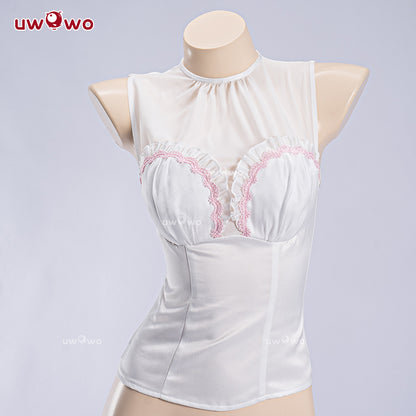 INSTOCK Uwowo Arknights Collab Eyjafjalla Fluffy Little Witch Cosplay Costume S-3XL