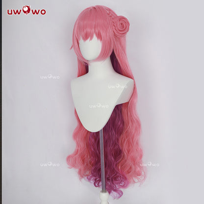 Uwowo Game NIKKE Dorothy Feast on Peachland Chinese Style Dress Cosplay Wig Long Pink Hair