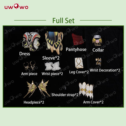 INSTOCK S-3XL Uwowo Code Geass: C.C. CC Butterfly Gown Cosplay Costume