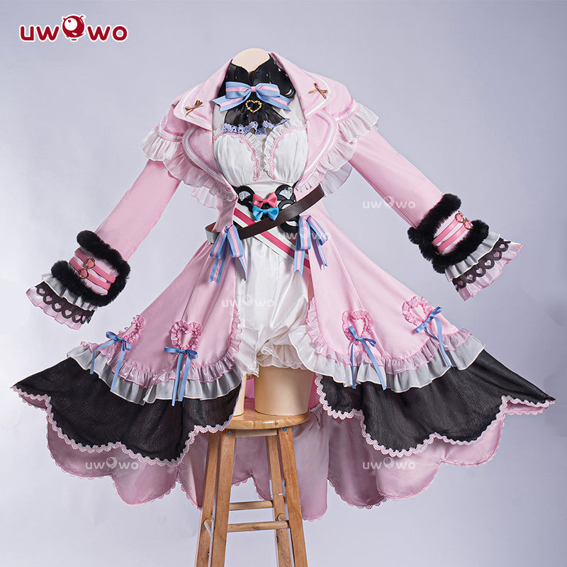 【Pre-sale】 Uwowo Arknights Collab Eyjafjalla Fluffy Little Witch Cosplay Costume S-3XL