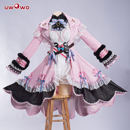 INSTOCK Uwowo Arknights Collab Eyjafjalla Fluffy Little Witch Cosplay Costume S-3XL