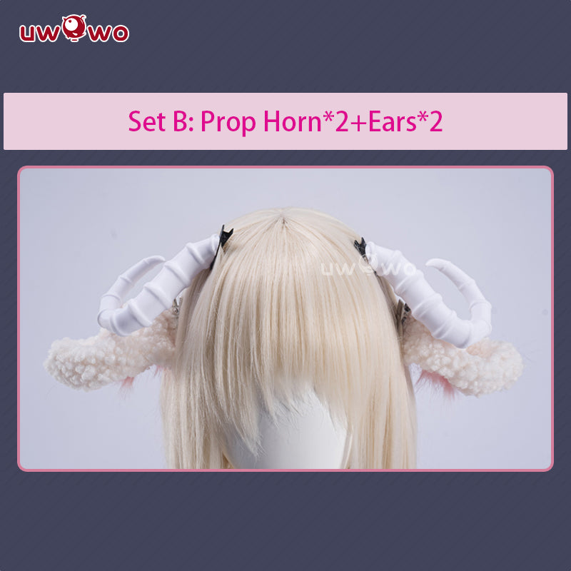 【Pre-sale】 Uwowo Arknights Collab Eyjafjalla Fluffy Little Witch Cosplay Costume S-3XL