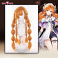 Uwowo Game Wuthering Waves Sigrika WuWa Cosplay Wig Long Orange Hair