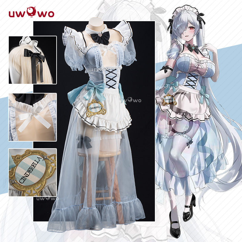 【BFCM PRESALE】Uwowo Game NIKKE Cinderella Café Maid Cosplay Costume
