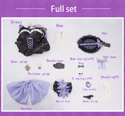 INSTOCK-Uwowo Game Honkai Star Rail Fanart The Herta Lolita-Style Gown Cosplay Costume
