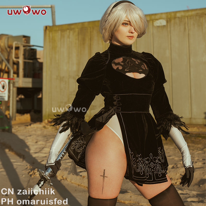 【In Stock】Uwowo Game Nier: Automata YoRHa No.2 Type B 2B Cosplay Costume