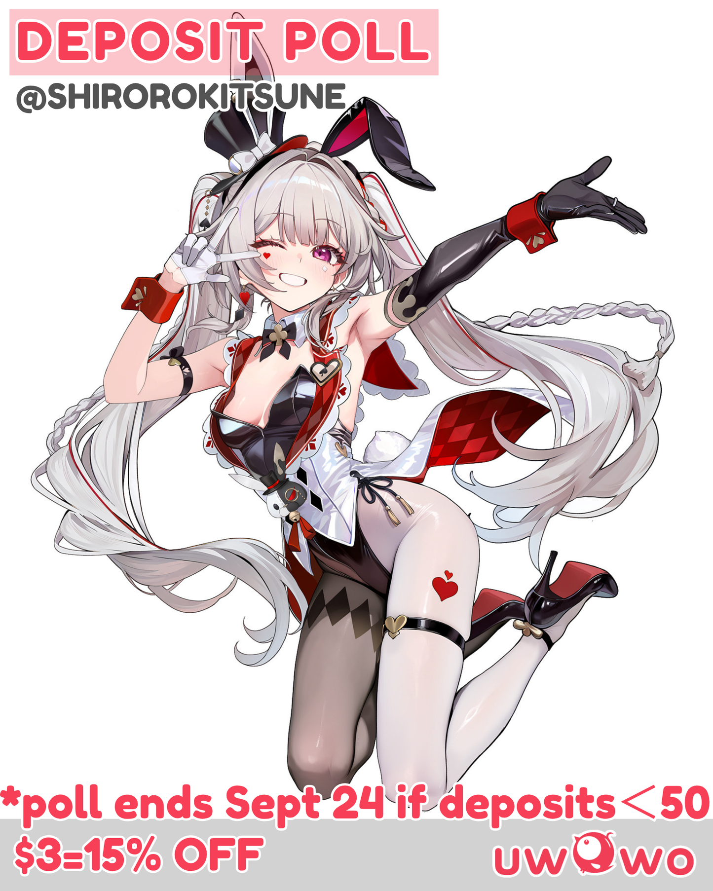 Uwowo Deposit Poll - Sparxie Bunny Fanart Honkai Star Rail Cosplay Costume