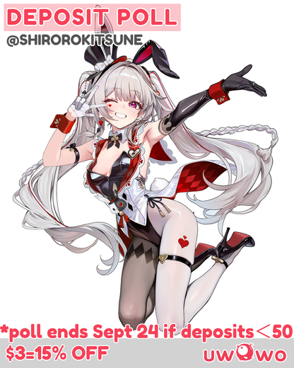 Uwowo Deposit Poll - Sparxie Bunny Fanart Honkai Star Rail Cosplay Costume