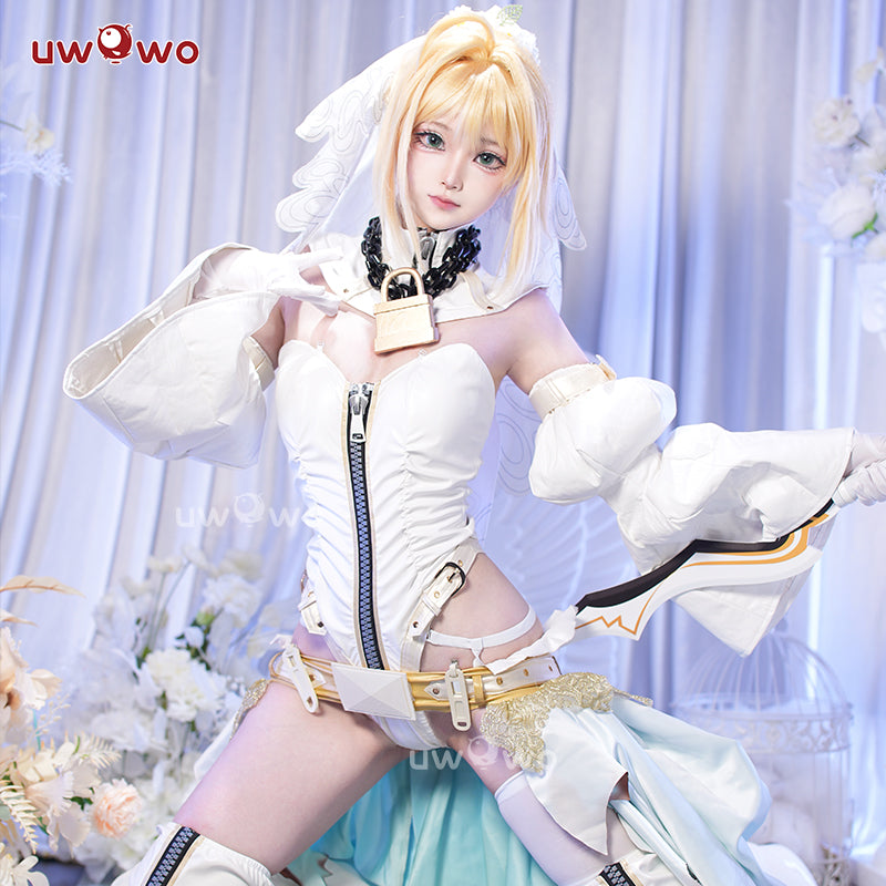 【Pre-sale】Uwowo Game Fate/Grand Order FGO Nero Claudius Bride Stage 2 Cosplay Costume