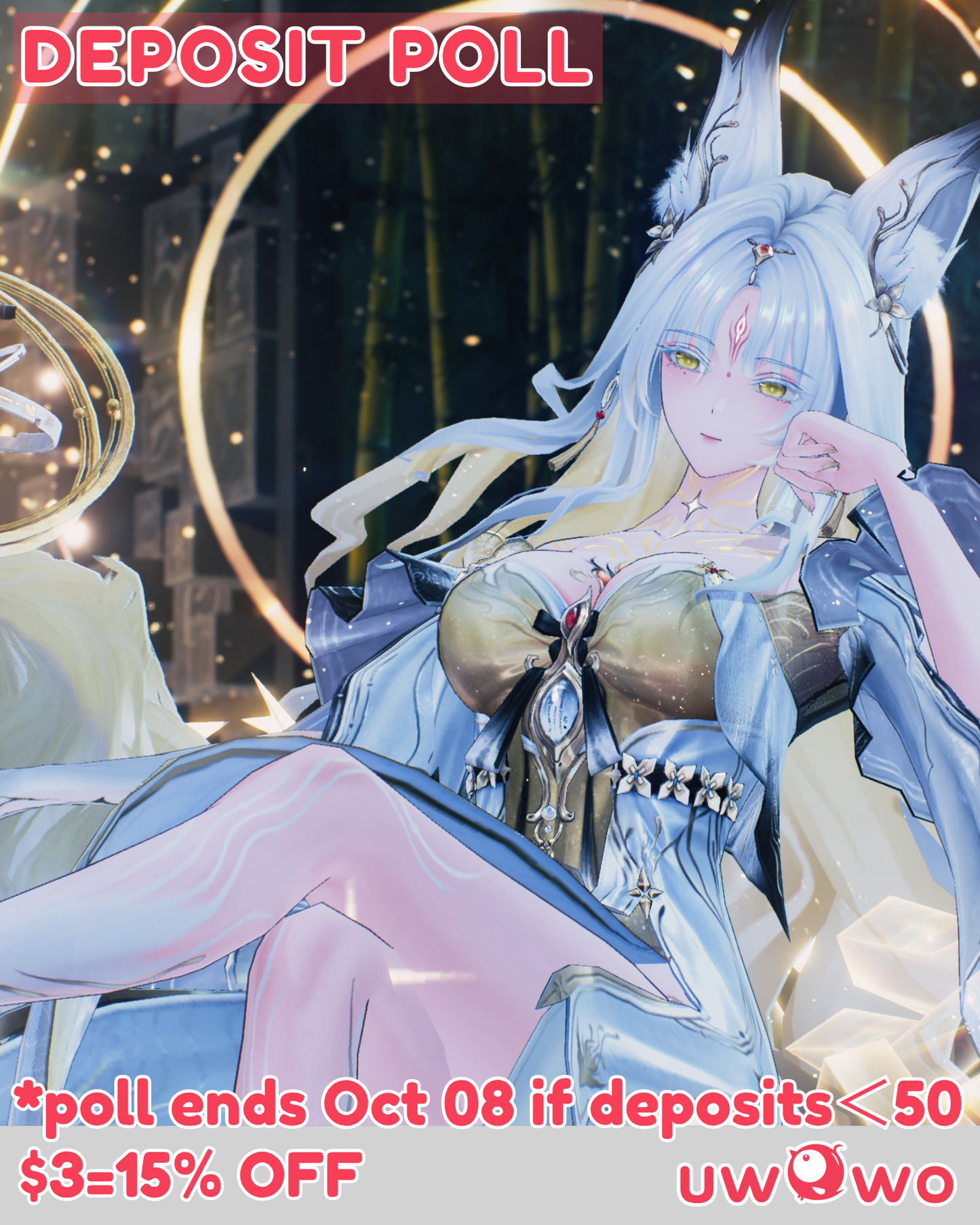 Uwowo Deposit Poll - Hsin Sentinel Form Game Wuthering Waves Gold Alter Cosplay Costume