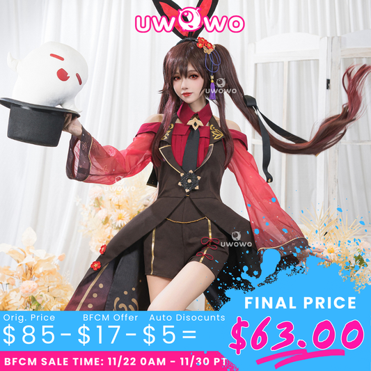 [Special Discount]【In Stock】Exclusive Uwowo Genshin Impact Fanart Hutao Bunny Suit Cute Cosplay Costume