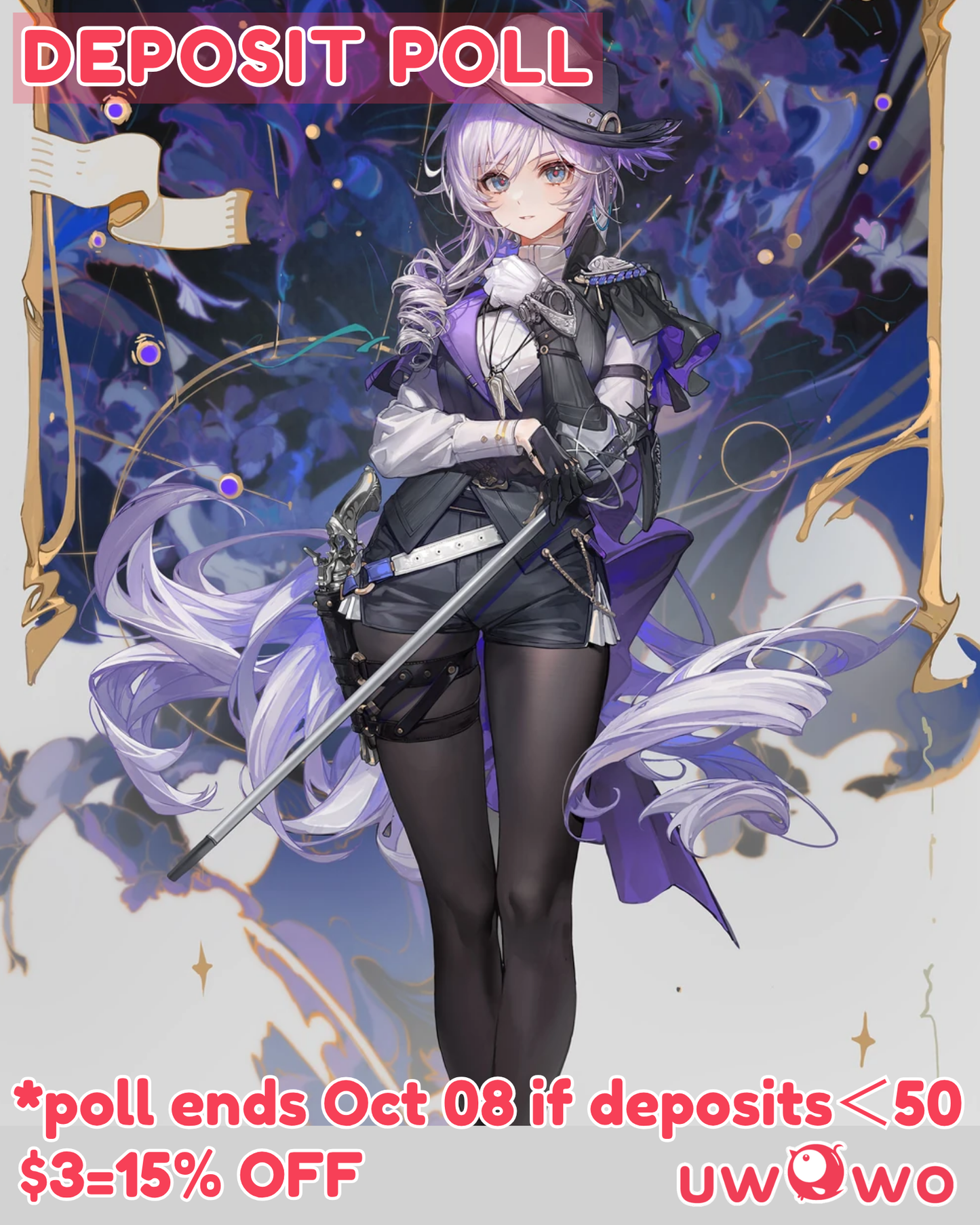 Uwowo Deposit Poll - Munin Game Silver Palace Famale Detective Cosplay Costume