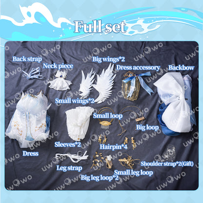 S-3XL INSTOCK-Uwowo Genshin Impact Fanart Furina 'Sacred Angel' Cosplay Costume