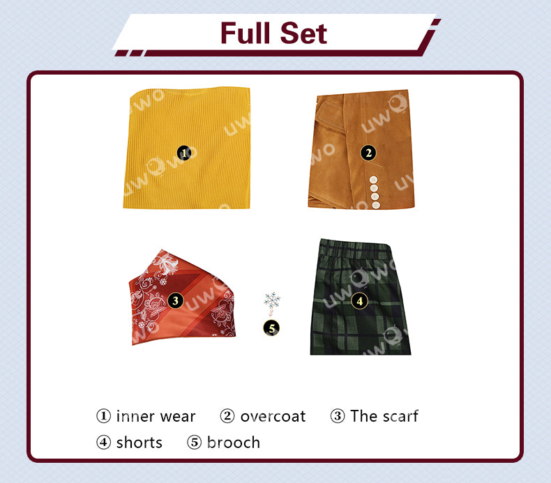 Uwowo Collab Series: Game Cosplay  Uniform Costume Full Set