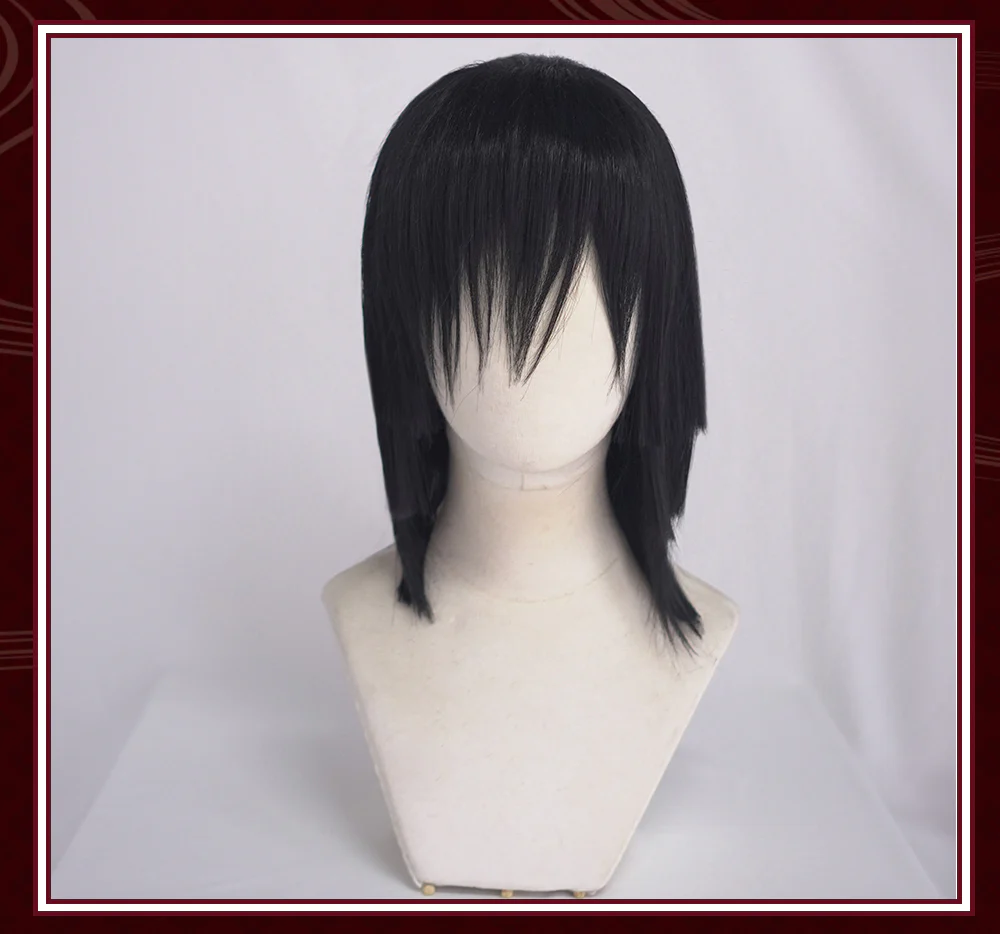 Uwowo Anime  Cosplay Wig banai Cosplay Wig 40cm Black Hair