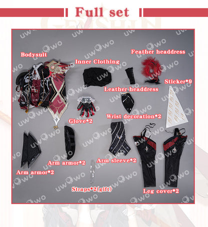 [Last Batch]【In Stock】Uwowo Genshin Impact Fanart Eula Alter Pyro Cosplay Costume