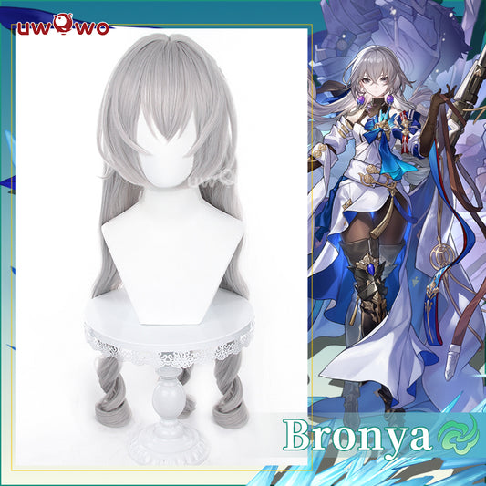 【Pre-sale】Uwowo Honkai Star Rail Bronya Cosplay Wig Long Silver Hair