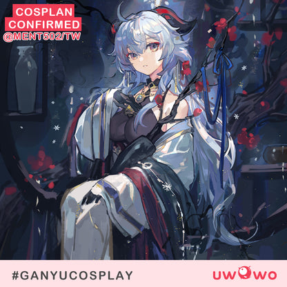 [Last Batch] 【In Stock】Uwowo Genshin Impact Fanart Ganyu Chinese Style Hanfu Traditional Clothing Liyue Cosplay Costume