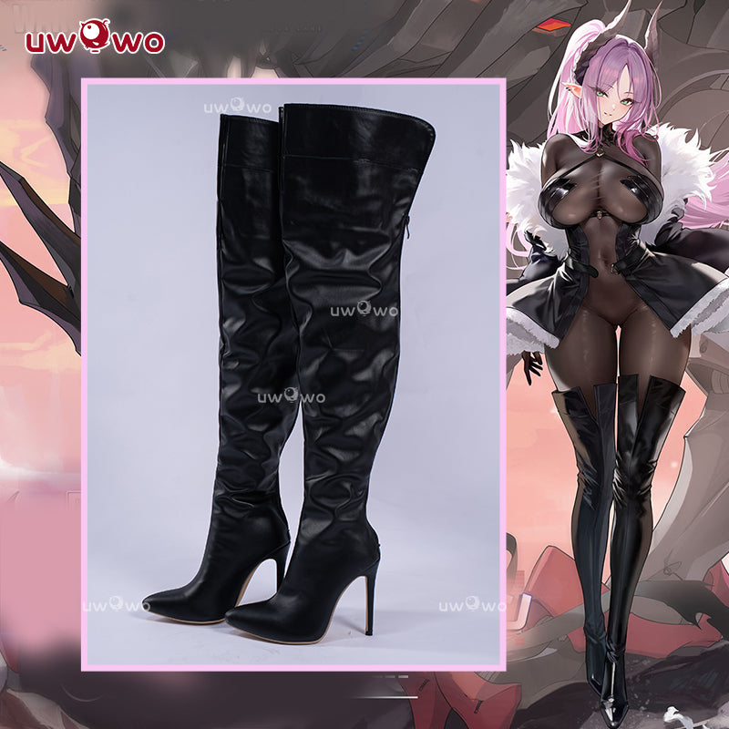 Uwowo Azur Lane KMS Max Immelmann Mesh Boudoir Cosplay Shoes Boots