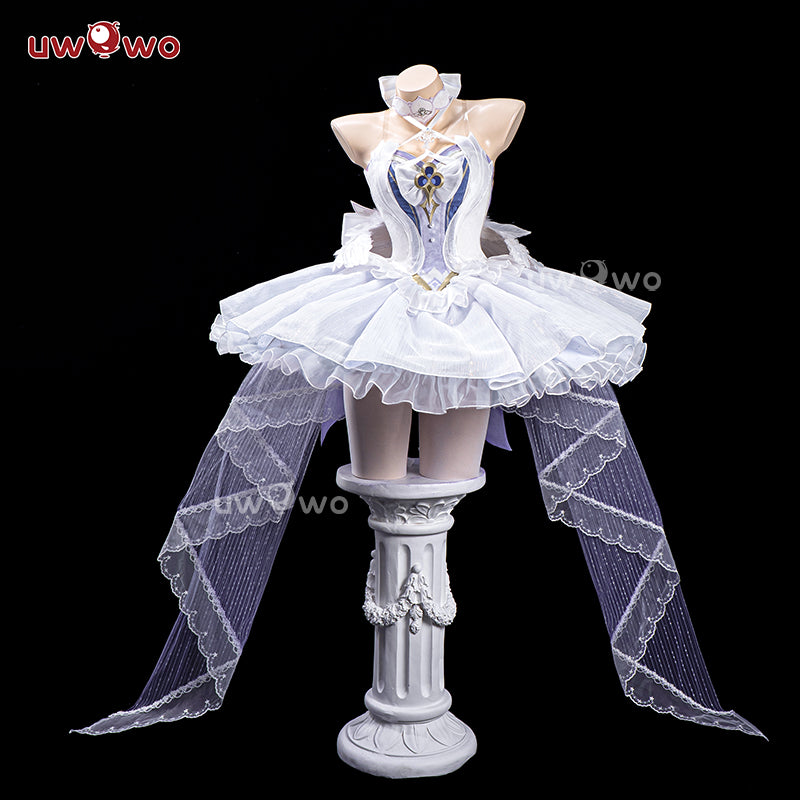 JUL PRESALE Uwowo Genshin Impact Columbina Ballet Fanart White Swan Cosplay Costume